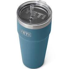 26 oz Engraved YETI Rambler with Straw Lid