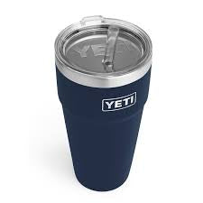 26 oz Engraved YETI Rambler with Straw Lid